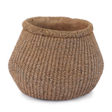 Braided Weave Cement Vase 9"D