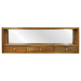 Mirror with 3 Drawers, Reclaimed Wood
