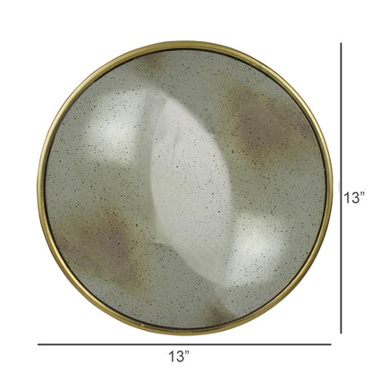 Convex Mirror, Brass - Med