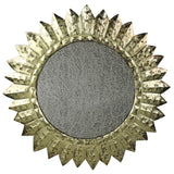 Starburst Antique Mirror, Brass