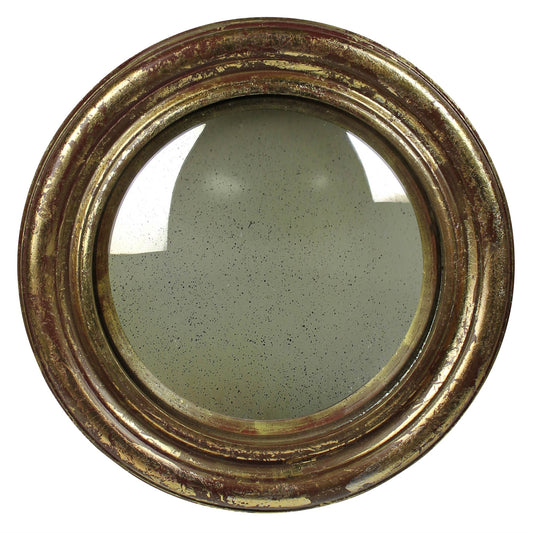 Convex Mirror, Antique Gold - Lrg